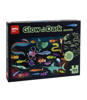 PUZZLE EDUCATIVO APLI FLUORESC.OCEANO
