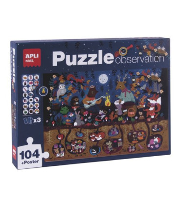 PUZZLE EDUCATIVO APLI OBSERV.BOSQUE