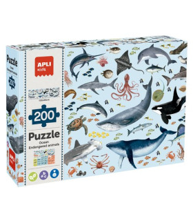PUZZLE EDUCATIVO APLI MARINOS 200pz.