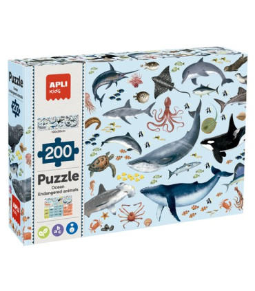 PUZZLE EDUCATIVO APLI MARINOS 200pz.