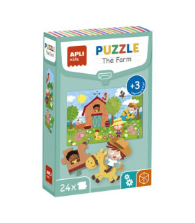 PUZZLE EDUCATIVO APLI LA GRANJA