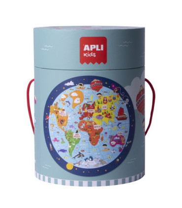 PUZZLE EDUCATIVO APLI MAPAMUNDI