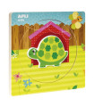 PUZZLE EDUCATIVO APLI CAPAS TORTUGA