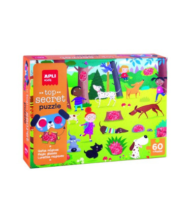 PUZZLE EDUCATIVO APLI SECRETO PERROS