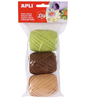 RAFIA APLI NATURAL 30 m COL. NATURE B/3