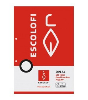 RECAMBIO ESCOLOFI A4 100h 2 TAL. MM.2x8x