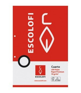 RECAMBIO ESCOLOFI 4º 100h 2 TAL. CD.4
