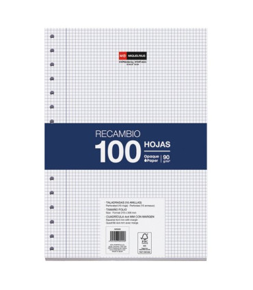 RECAMBIO MR Fº 100h 16 TAL.CD.4