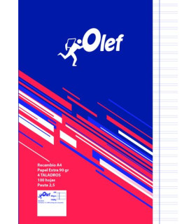 RECAMBIO OLEF A4 100h 4 TAL. PT.2,5