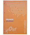 RECAMBIO OLEF A4 80h 4 TAL. CD.5 NARANJA