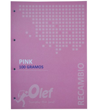 RECAMBIO OLEF A4 80h 4 TAL. CD.5 ROSA