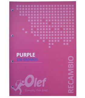 RECAMBIO OLEF A4 80h 4 TAL. CD.5 VIOLETA