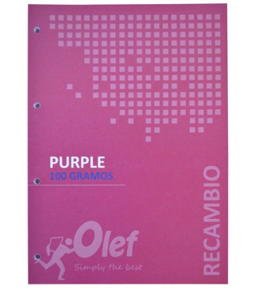 RECAMBIO OLEF A4 80h 4 TAL. CD.5 VIOLETA