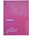 RECAMBIO OLEF A4 80h 4 TAL. CD.5 VIOLETA
