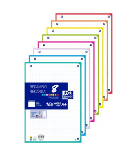 RECAMBIO OXF. COLOR 8 A4 160h 4 TAL. CD