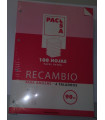 RECAMBIO PACSA A4 100h 90g 4 TAL. PT.2,5