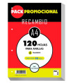 RECAMBIO PACSA A4 120h 90g 4 TAL. CD.4