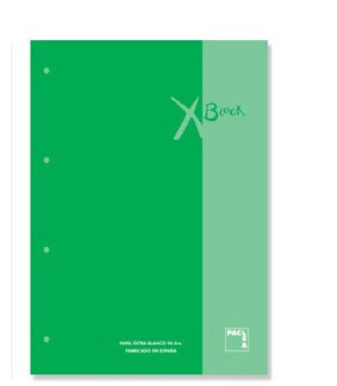 RECAMBIO PACSA A4 80h 4 TAL. CD.5 VERDE