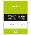 RECAMBIO PAPYRUS A4 100h 4 TAL.LISO