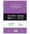 RECAMBIO PAPYRUS A4 100h 4 TAL.P3.5 C/M