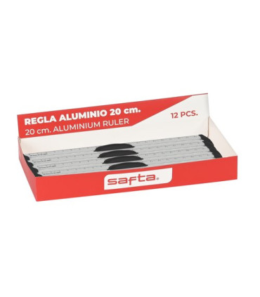 REGLA METALICA SAFTA 20 cm EXP.12