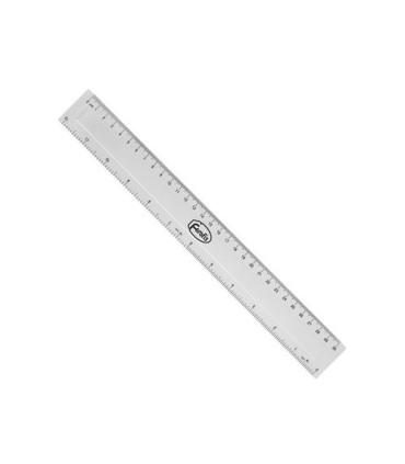 REGLA FOROFIS PLASTICO 30 CM TRANSPARENT