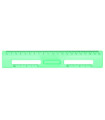 REGLA MILAN NEW LOOK 20 CMS VERDE