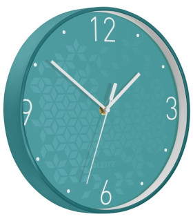 RELOJ PARED LEITZ ANALOGICO 29 CM TURQ.