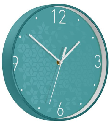 RELOJ PARED LEITZ ANALOGICO 29 CM TURQ.