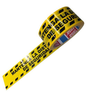 ROLLOS SEGURIDAD 33x50 MM. BICOLOR NEGRO