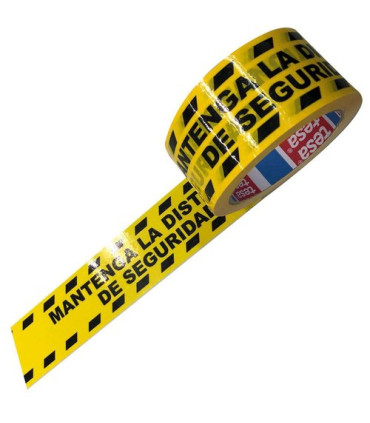 ROLLOS SEGURIDAD 33x50 MM. BICOLOR NEGRO