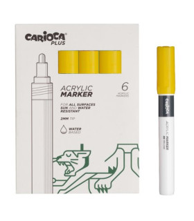ROTUL.ACRILICO CARIOCA PLUS CAJA 6 AMARI