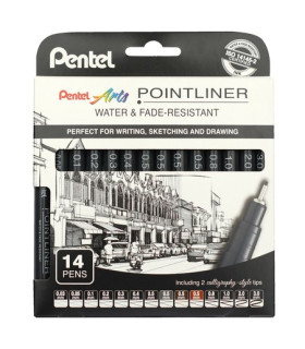 ROTUL.PENTEL CALIBRADO POINTLINER P/14