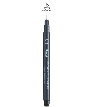 ROTUL.PENTEL CALIBRADO POINTLINER 0,1