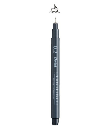 ROTUL.PENTEL CALIBRADO POINTLINER 0,2
