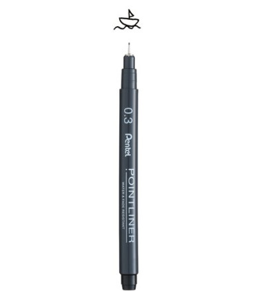 ROTUL.PENTEL CALIBRADO POINTLINER 0,3