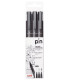 ROTUL.UNI PIN CALIBRADO NEGRO B/3