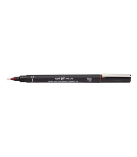 ROTUL.UNI PIN 0,5 mm ROJO