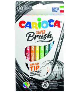 ROTUL.CARIOCA SUPER BRUSH CAJA 10