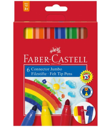 ROTUL.FABER CONNECTOR PENS JUMBO C/6