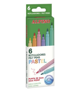 ROTUL.ALPINO STANDARD PASTEL ESTUCHE 6