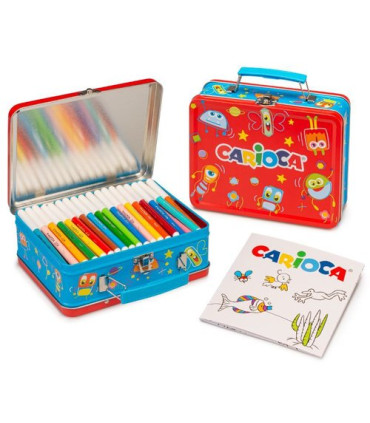 ROTUL.CARIOCA COLOR KIT CAJA MET. DE 100