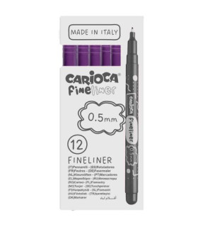 ROTUL. CARIOCA FINELINER MORADO