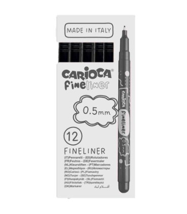 ROTUL. CARIOCA FINELINER NEGRO