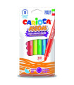 ROTUL.CARIOCA LAVABLE NEON CAJA 8