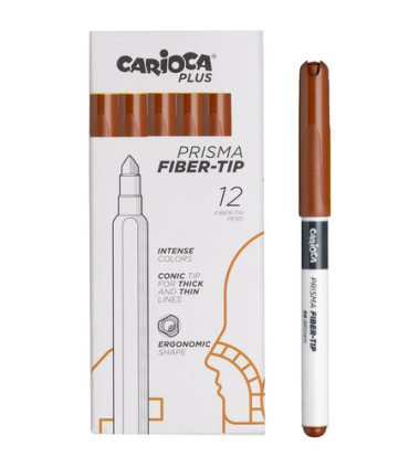 ROTUL.CARIOCA PLUS CAJA 12 MARRON