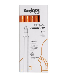 ROTUL.CARIOCA PLUS CAJA 12 NARANJA