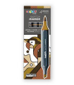 ROTUL.CARIOCA PLUS DOBLE P.COL.MARRONES