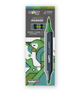 ROTUL.CARIOCA PLUS DOBLE P.COL.VERDES C/