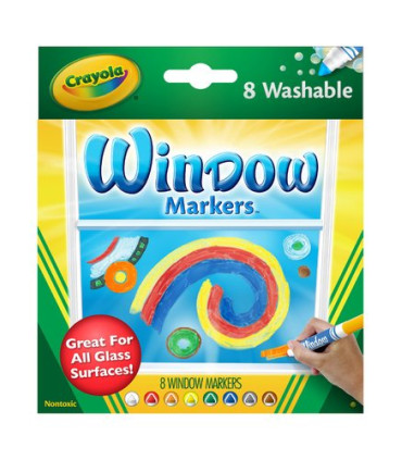 ROTUL.CRAYOLA LAVABLE VENTANA CAJA 8